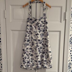 Abercrombie & Fitch White and Blue sundress. Size Small